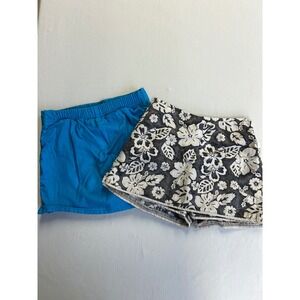 Vintage Y2K Girls Shorts Bundle Simply Basic Blue No Boundaries Floral Size 4/5